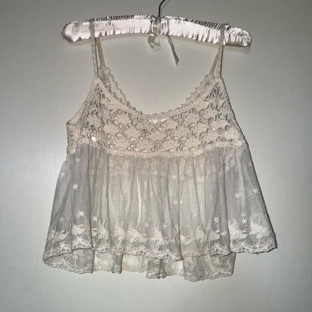 Delicate Lace Camisole - White